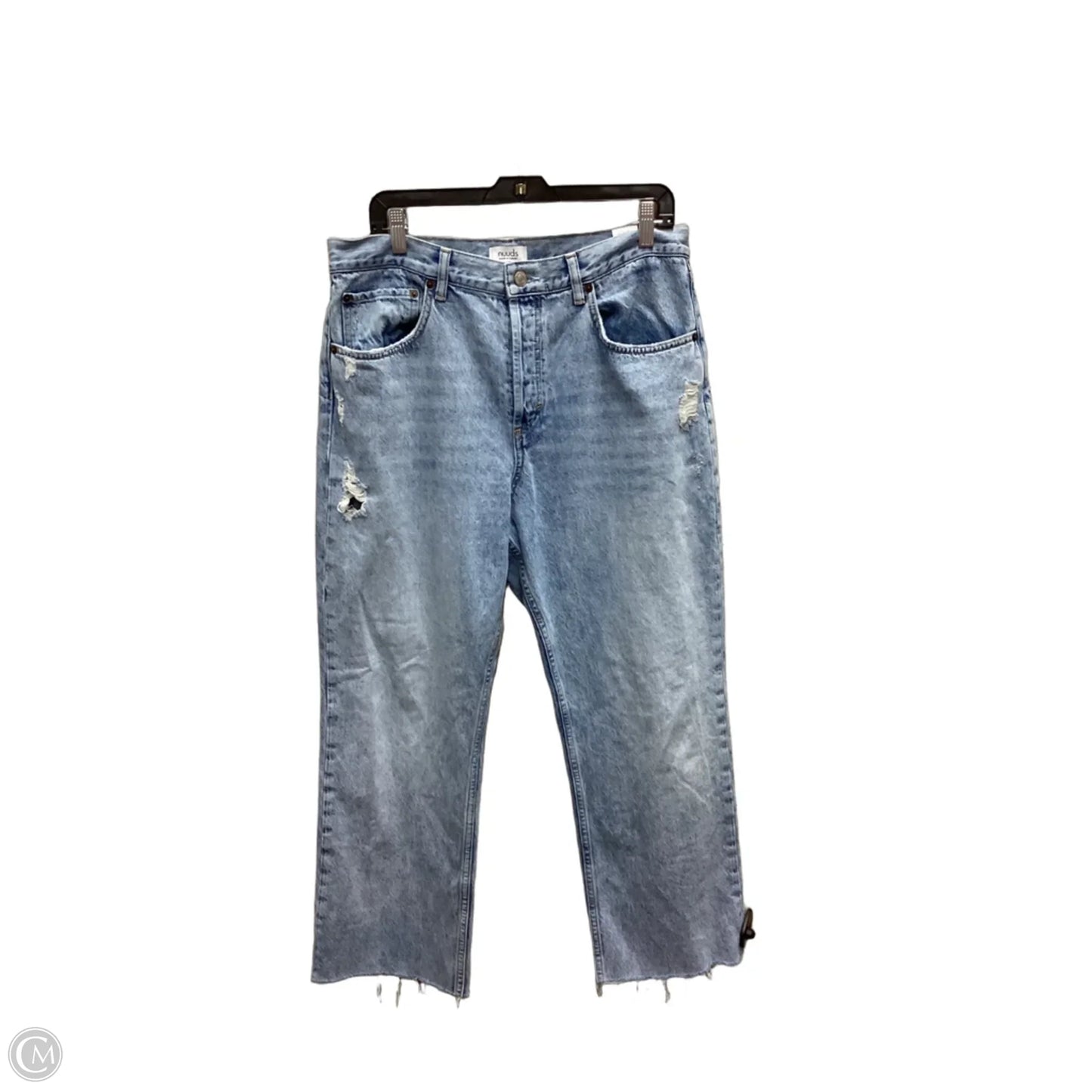 Jeans Wide Leg By Clothes Mentor In Blue Denim, Size: 12