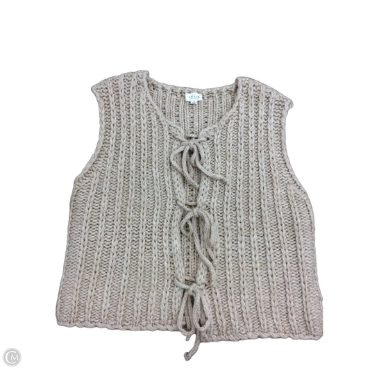 Vest Sweater By Le Lis In Cream, Size: S