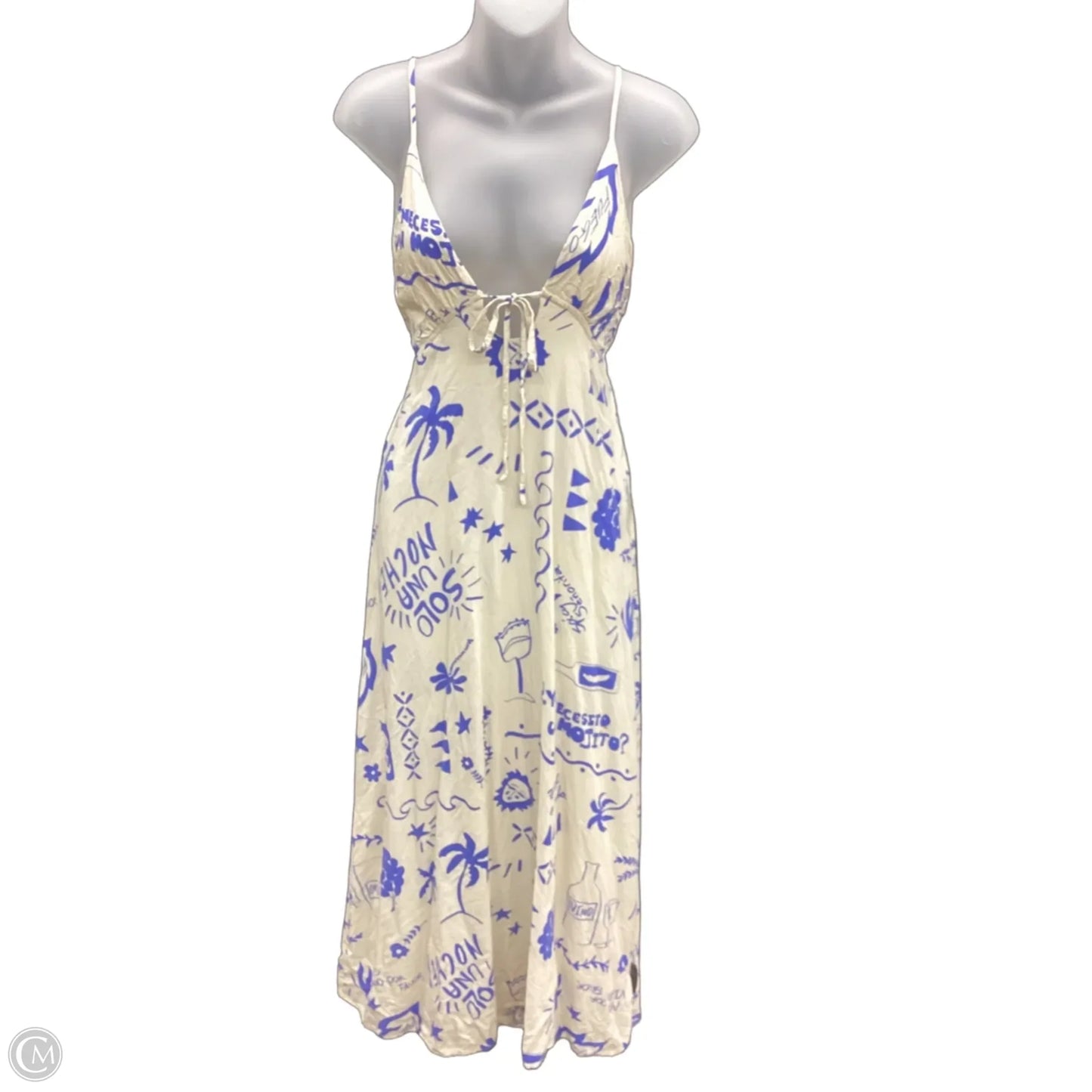 Dress Casual Maxi By Clothes Mentor In Blue, Size: L