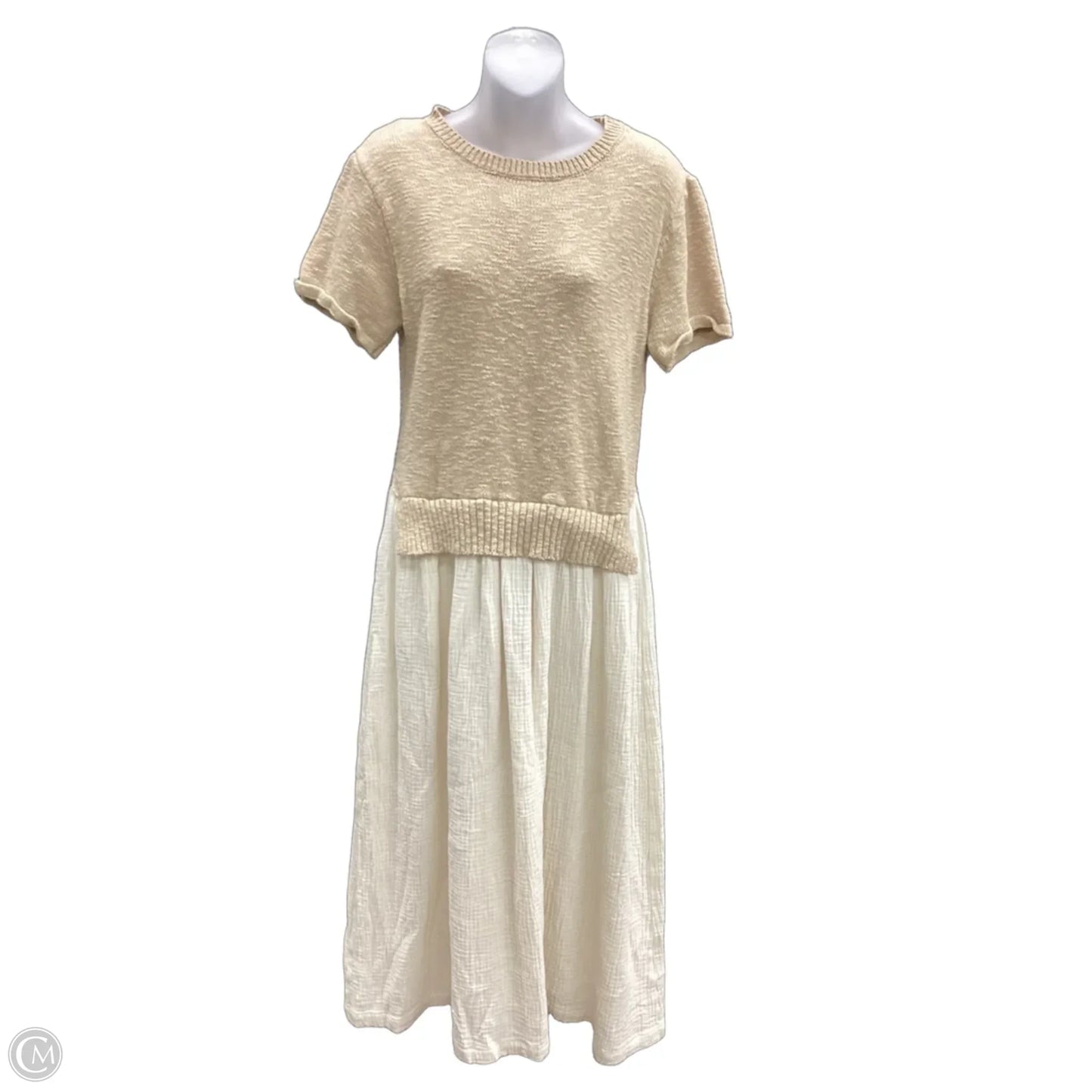 Dress Casual Maxi By Clothes Mentor In Cream, Size: L