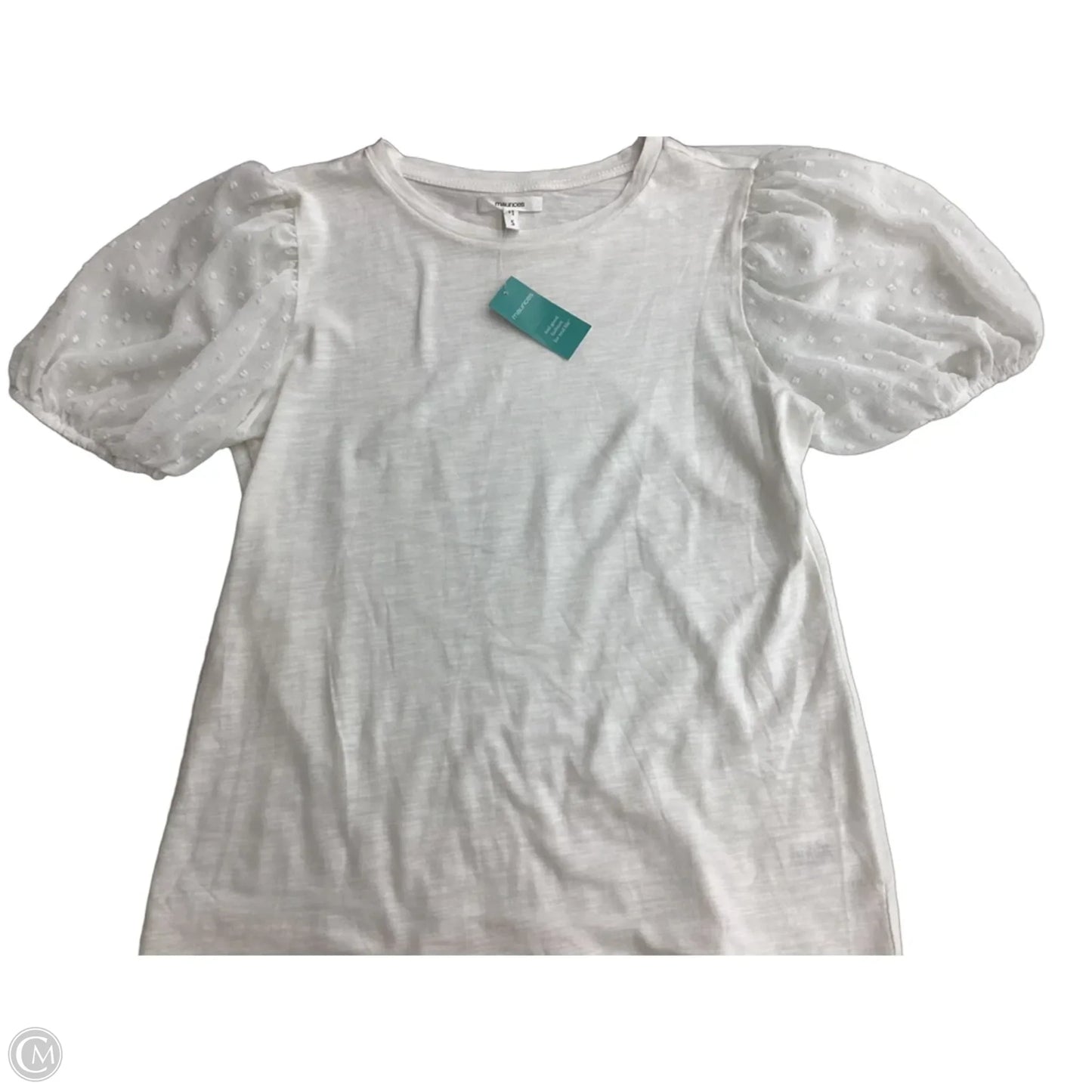 Blouse Short Sleeve By Maurices In White, Size: S