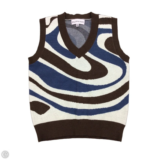 Vest Sweater By Clothes Mentor In Multi-colored, Size: M