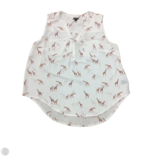 Blouse Sleeveless By Torrid In White, Size: 2x