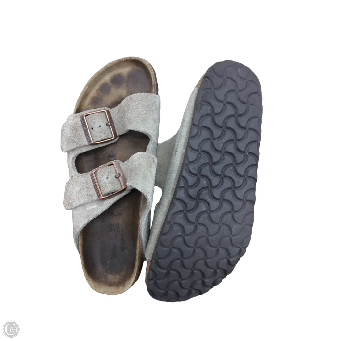 Sandals Flats By Birkenstock In Taupe, Size: 8.5