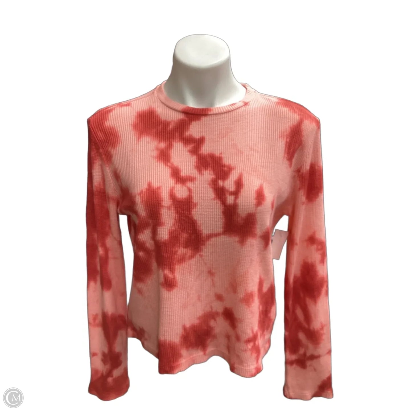 Top Long Sleeve By Topshop In Tie Dye Print, Size: S