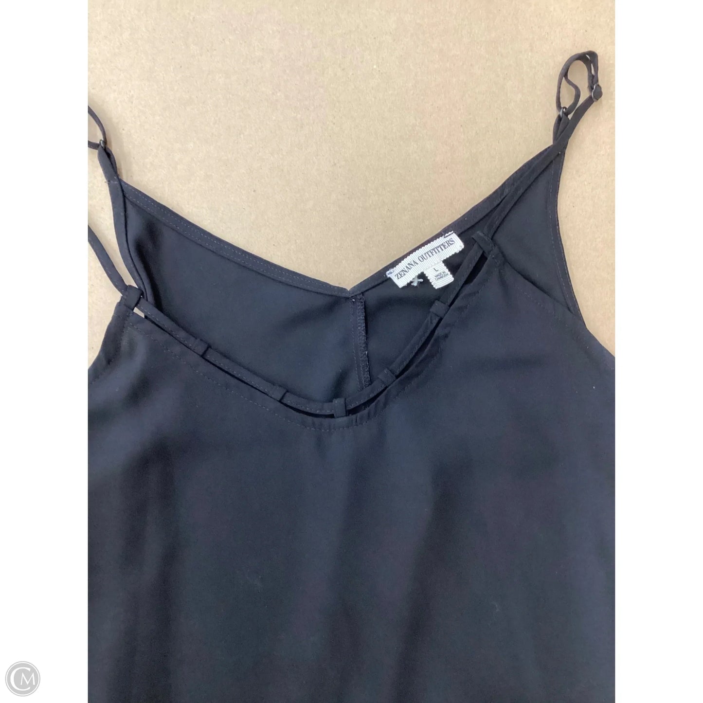 Blouse Sleeveless By Zenana Outfitters In Black, Size: L