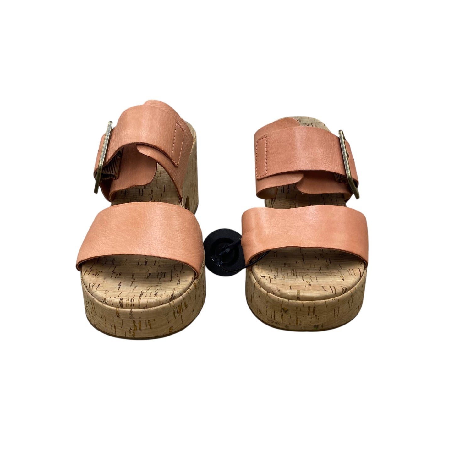 Sandals Heels Block By Kork Ease In Pink, Size:9