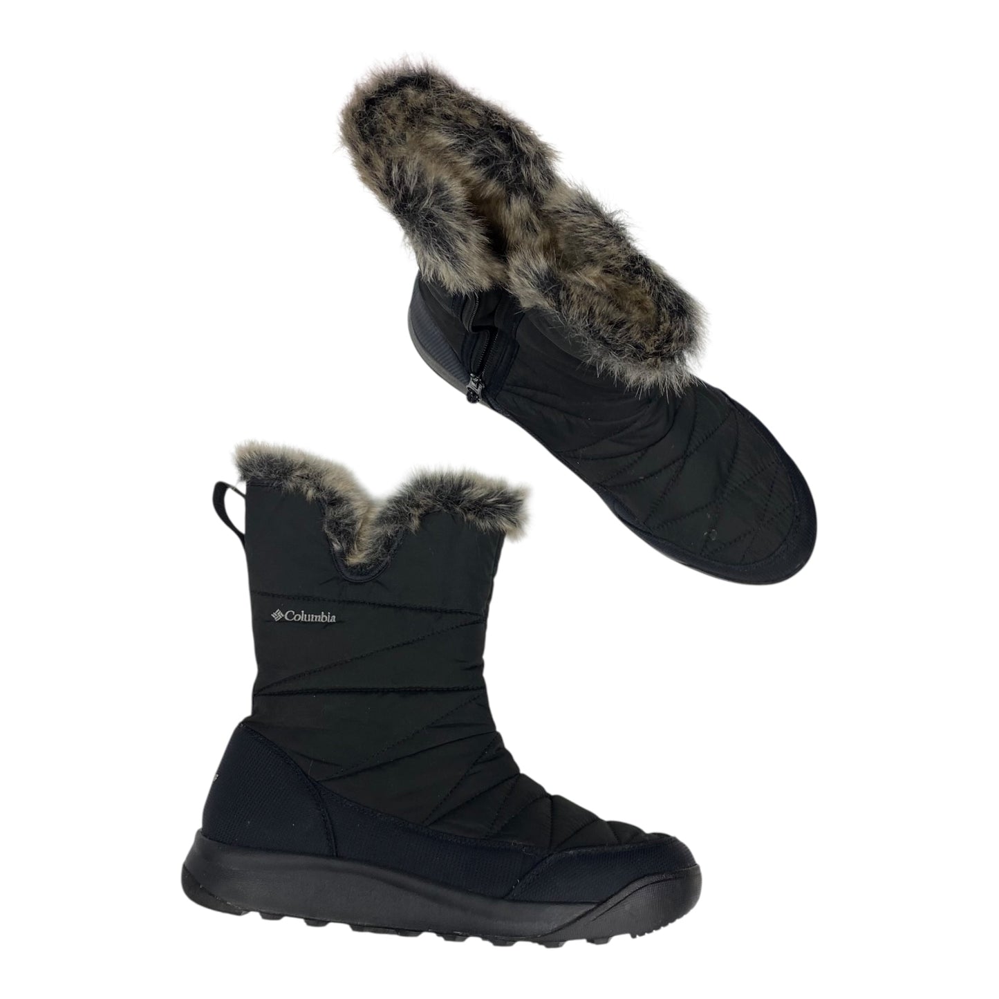 Boots Snow By Columbia In Black, Size:11