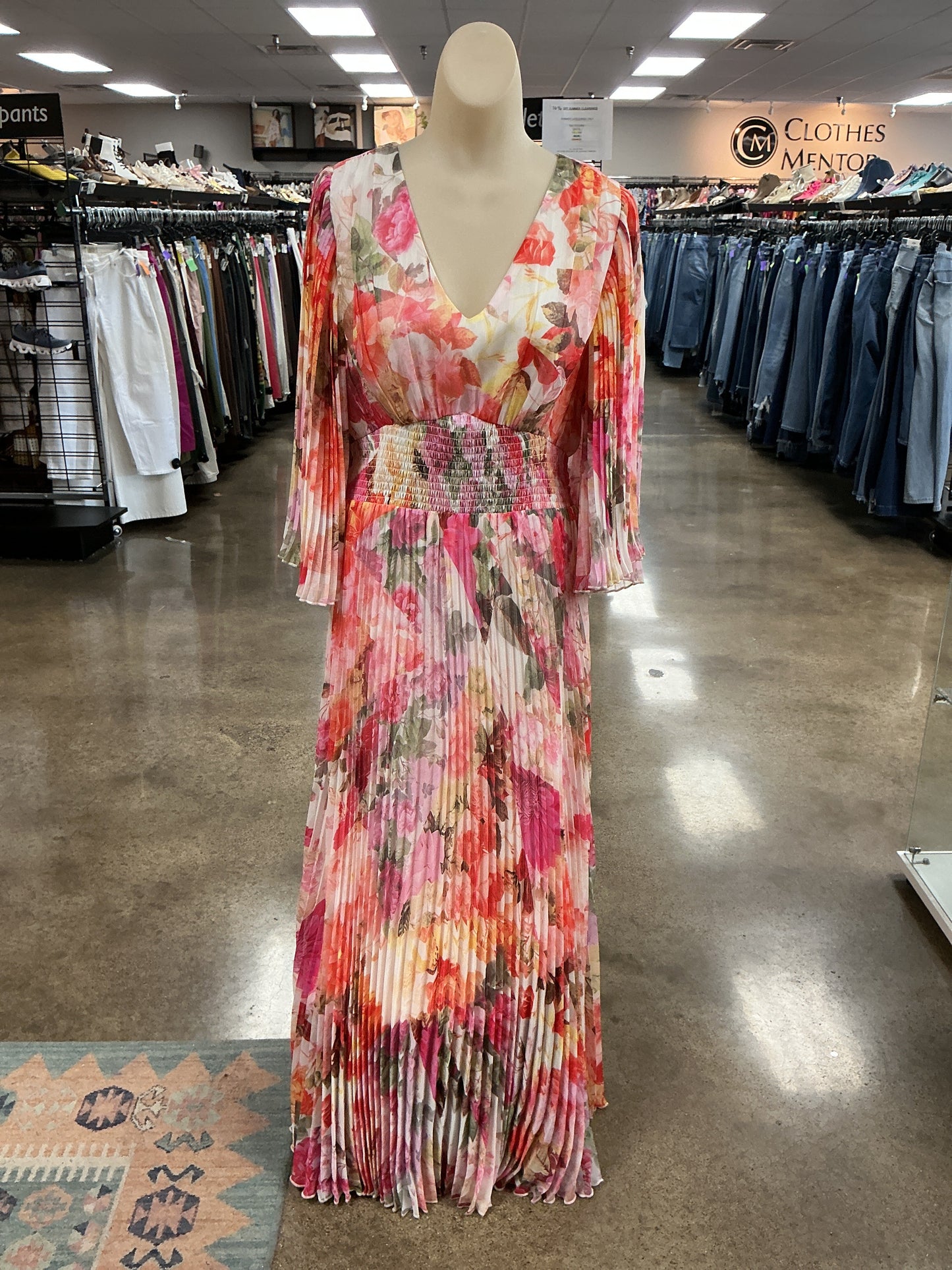 Dress Casual Maxi By Vince Camuto In Floral Print, Size:10