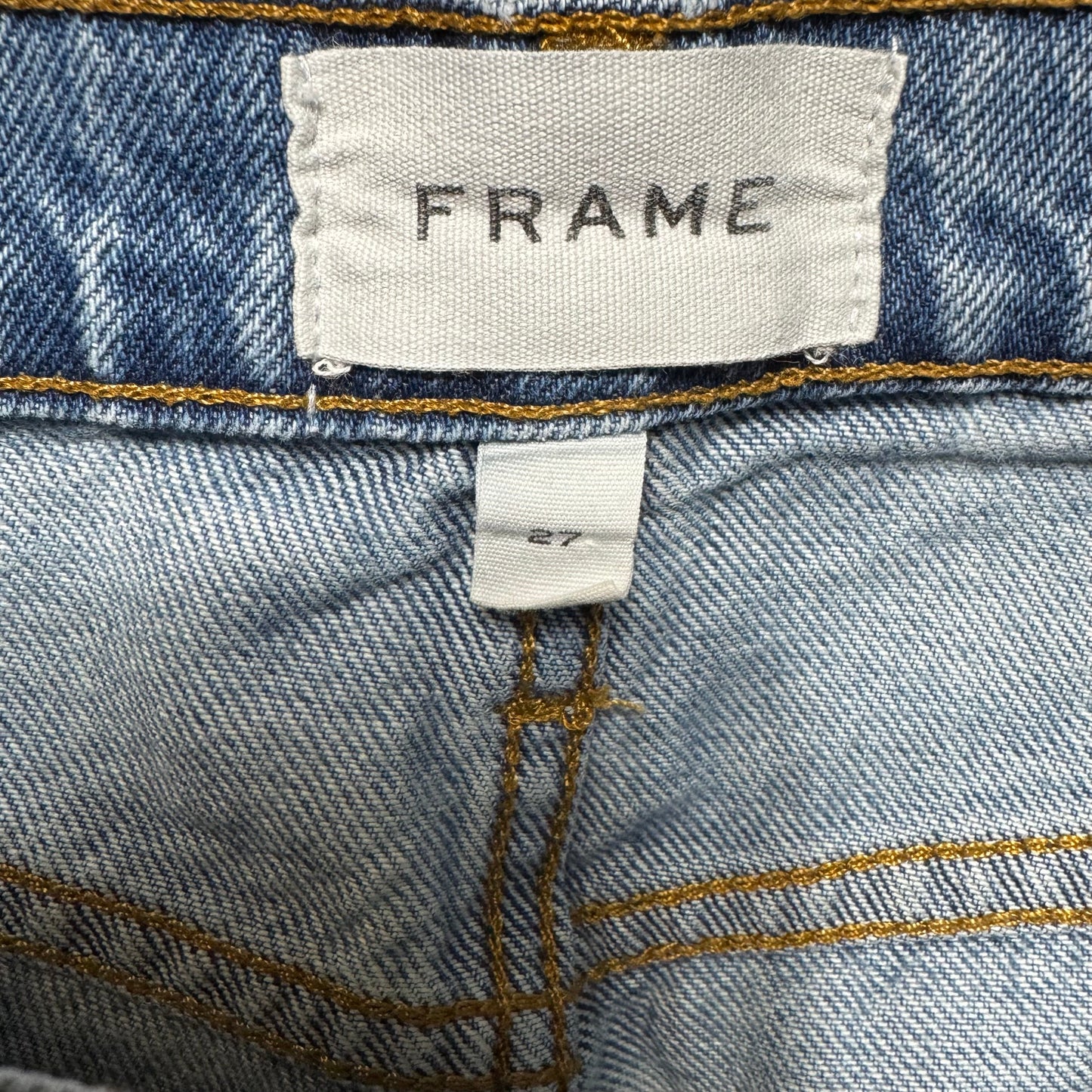 Le Jane Crop Jeans By Frame In Blue Denim, Size: 4/27
