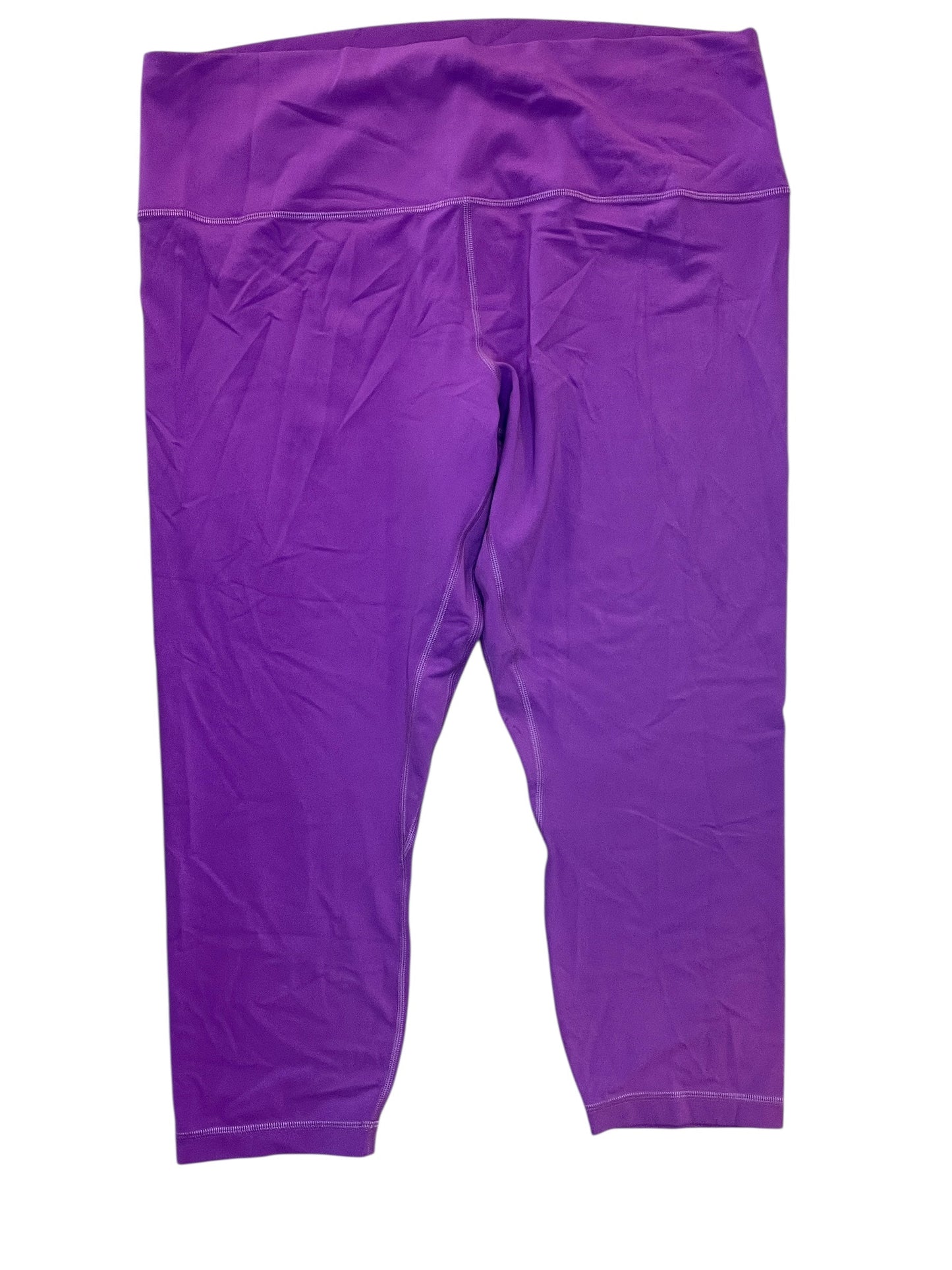 Athletic Leggings By Lululemon In Purple, Size:Xxl