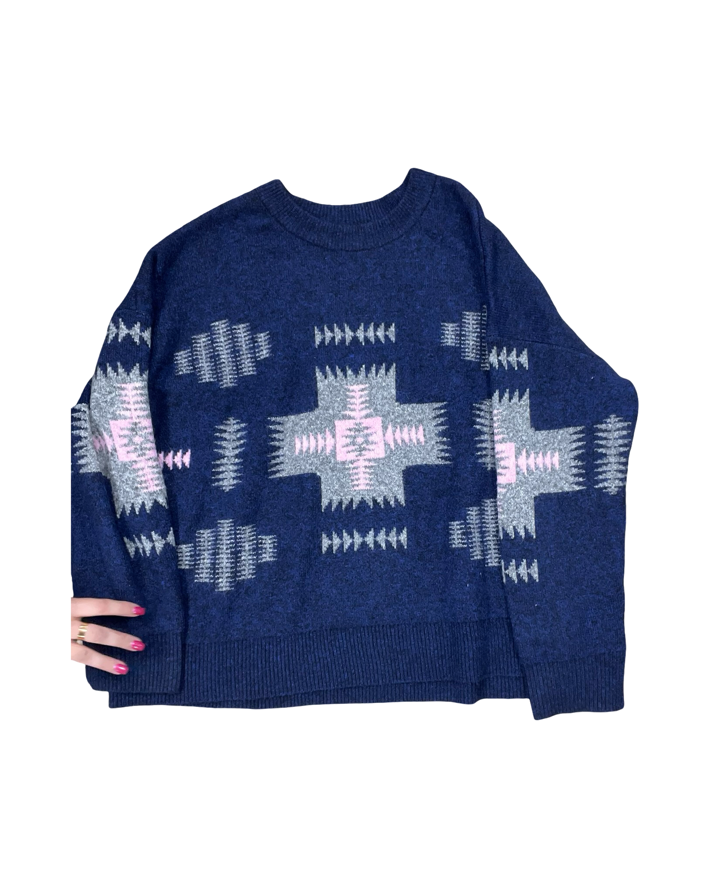 Sweater By Eddie Bauer In Navy, Size:Xl