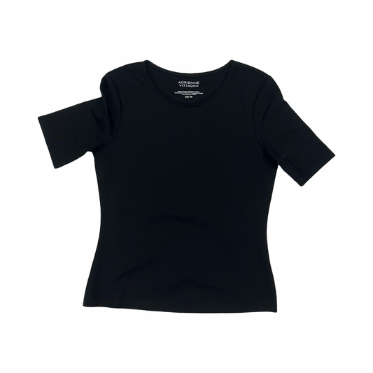 Top Ss By Adrienne Vittadini In Black, Size:Xs