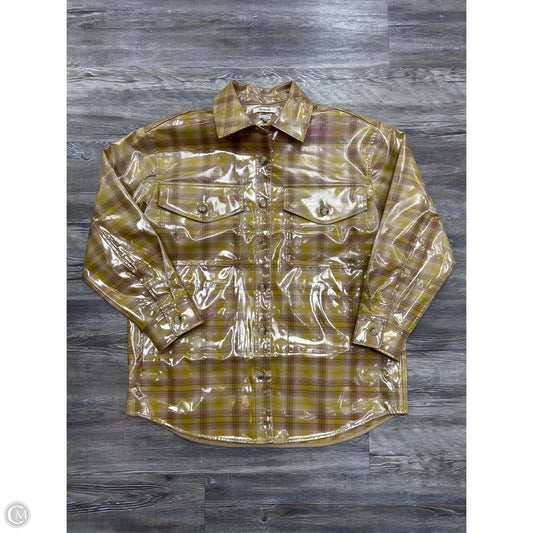 Jacket Shirt By Madewell In Yellow, Size: S