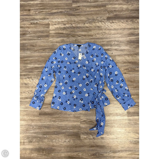 Top 3/4 Sleeve By Talbots In Blue, Size: Lp