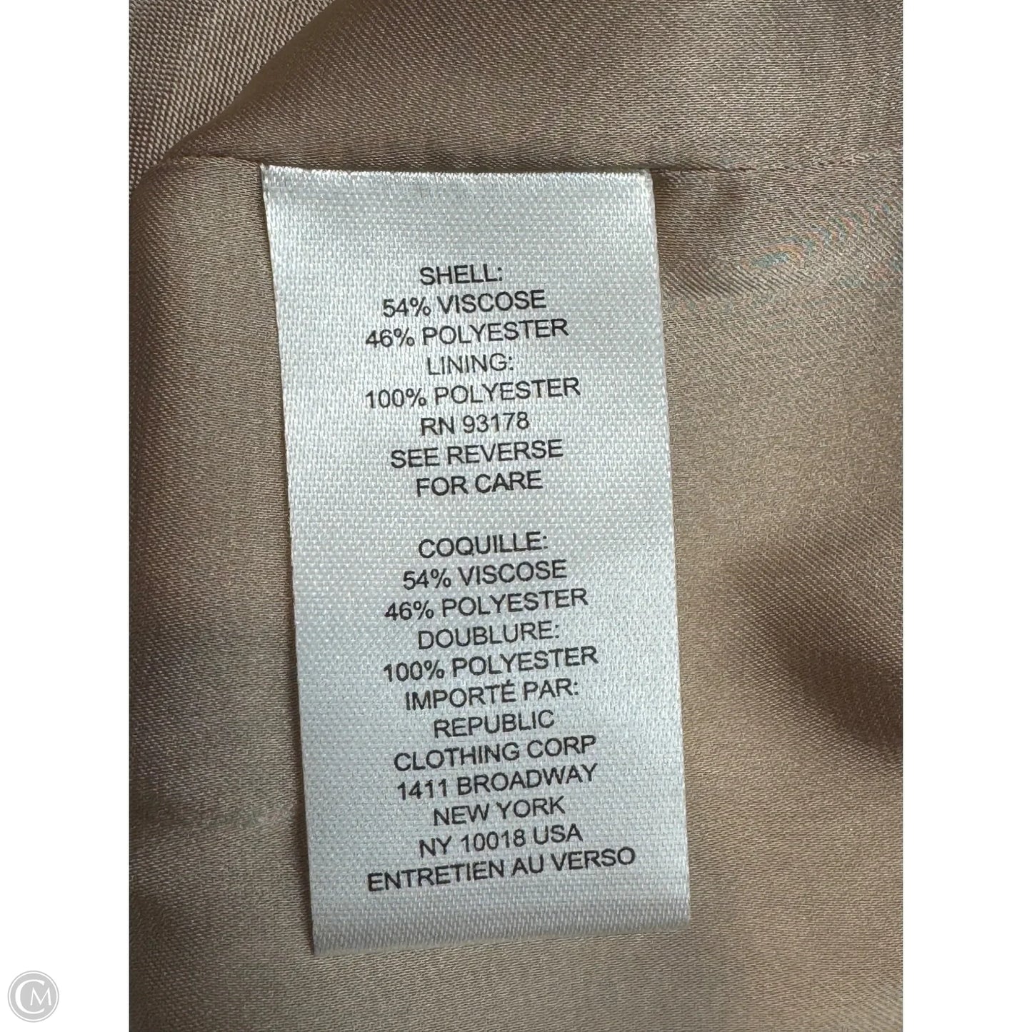 Blazer By Truth In Tan, Size: 4