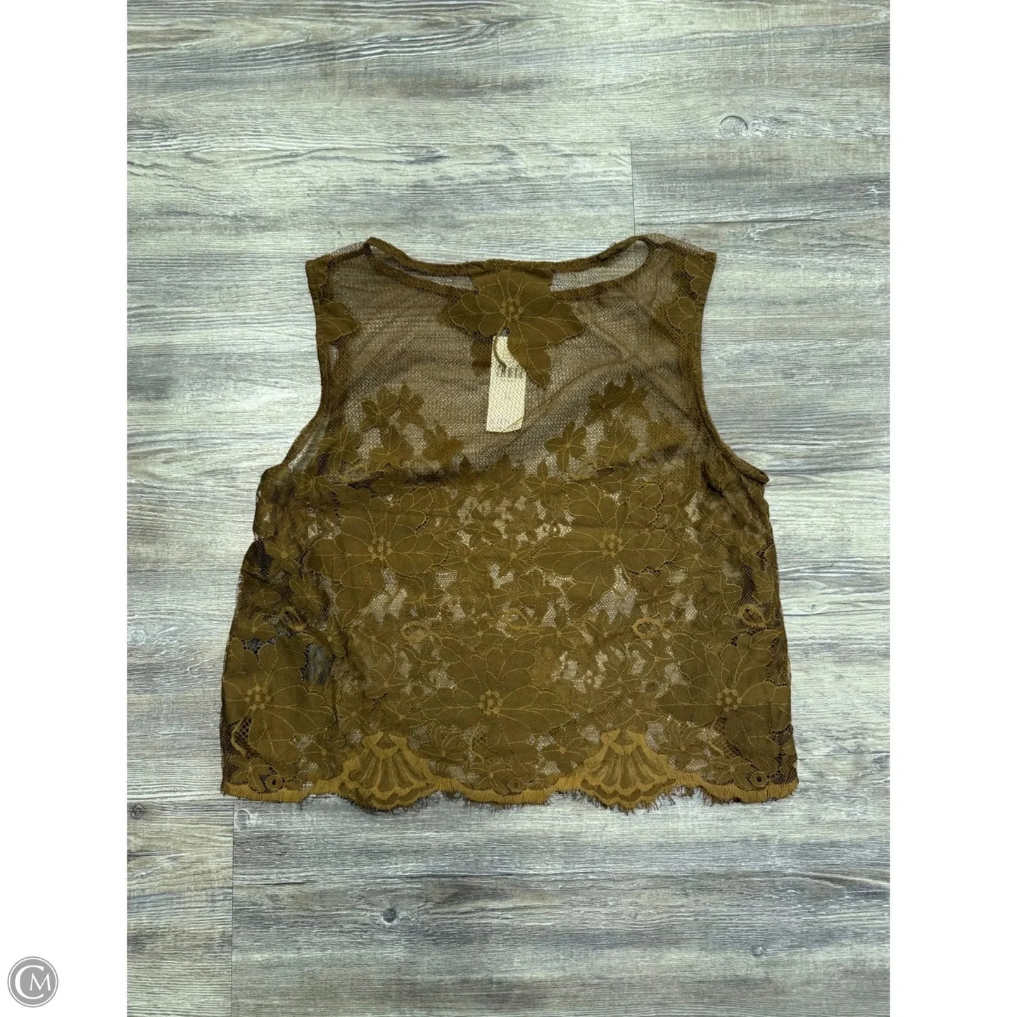 Top Sleeveless By Anthropologie In Brown, Size: Xs