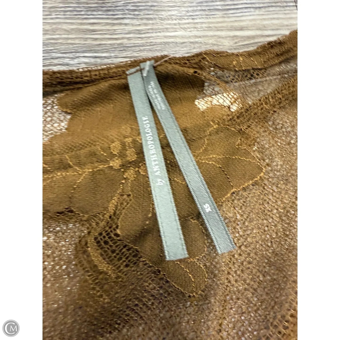 Top Sleeveless By Anthropologie In Brown, Size: Xs