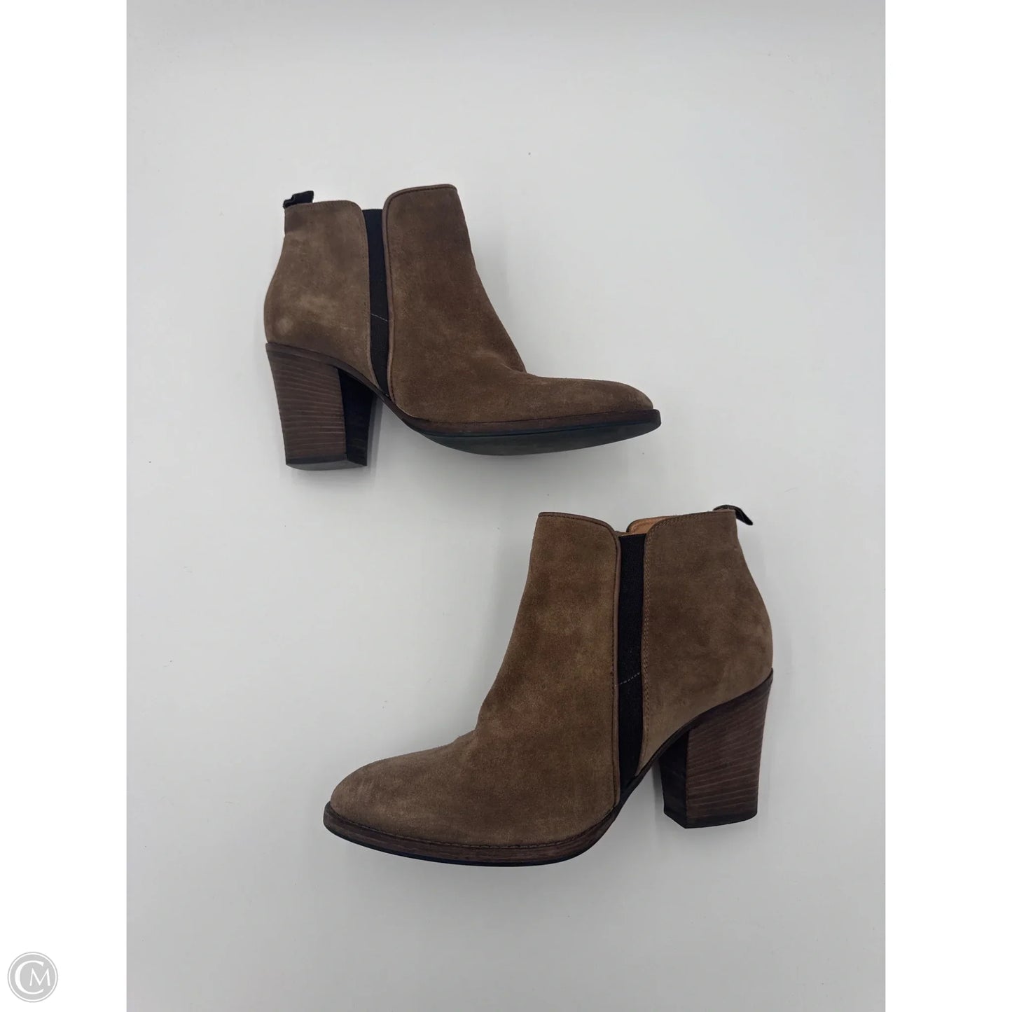 Boots Ankle Heels By Aquatalia In Brown, Size: 8.5