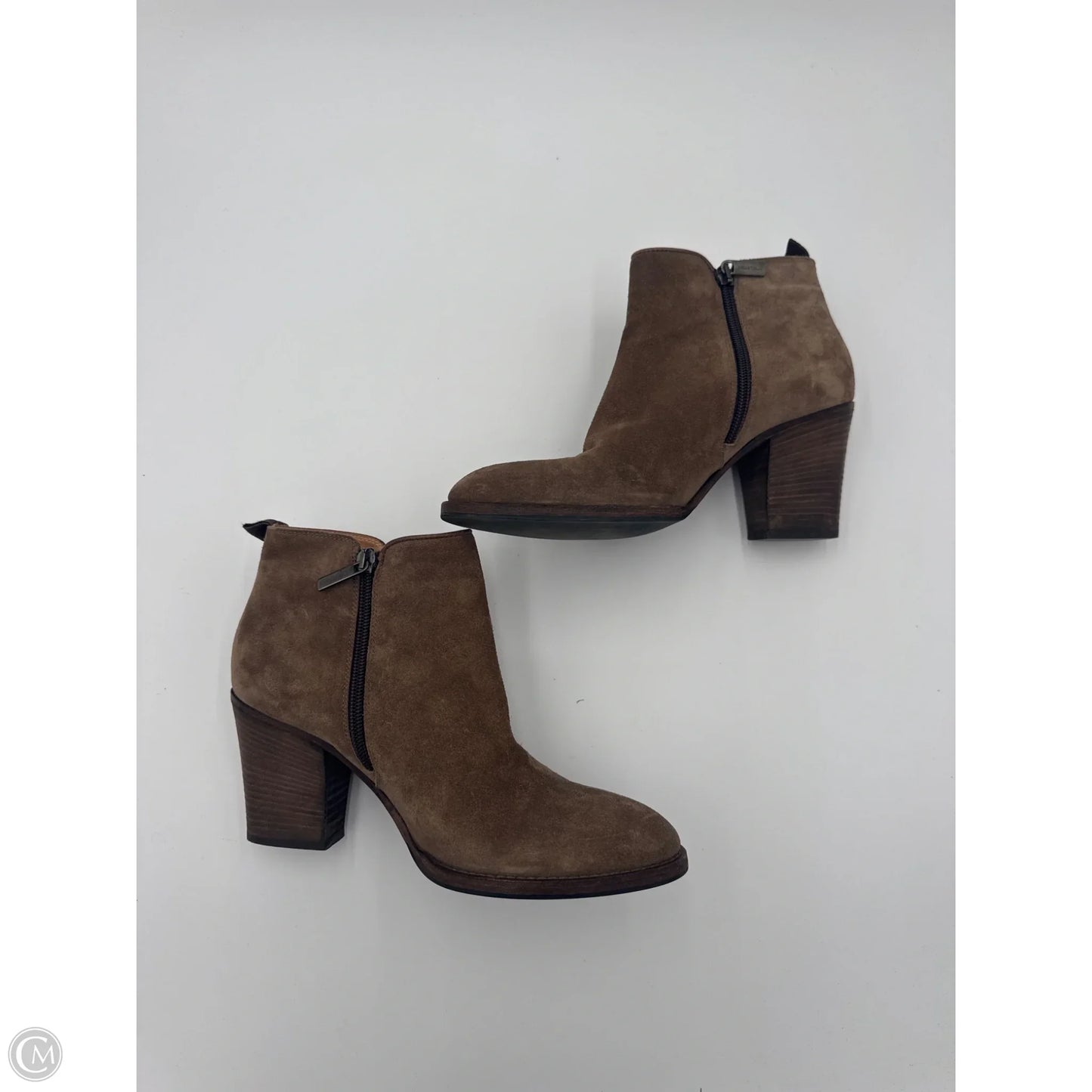 Boots Ankle Heels By Aquatalia In Brown, Size: 8.5