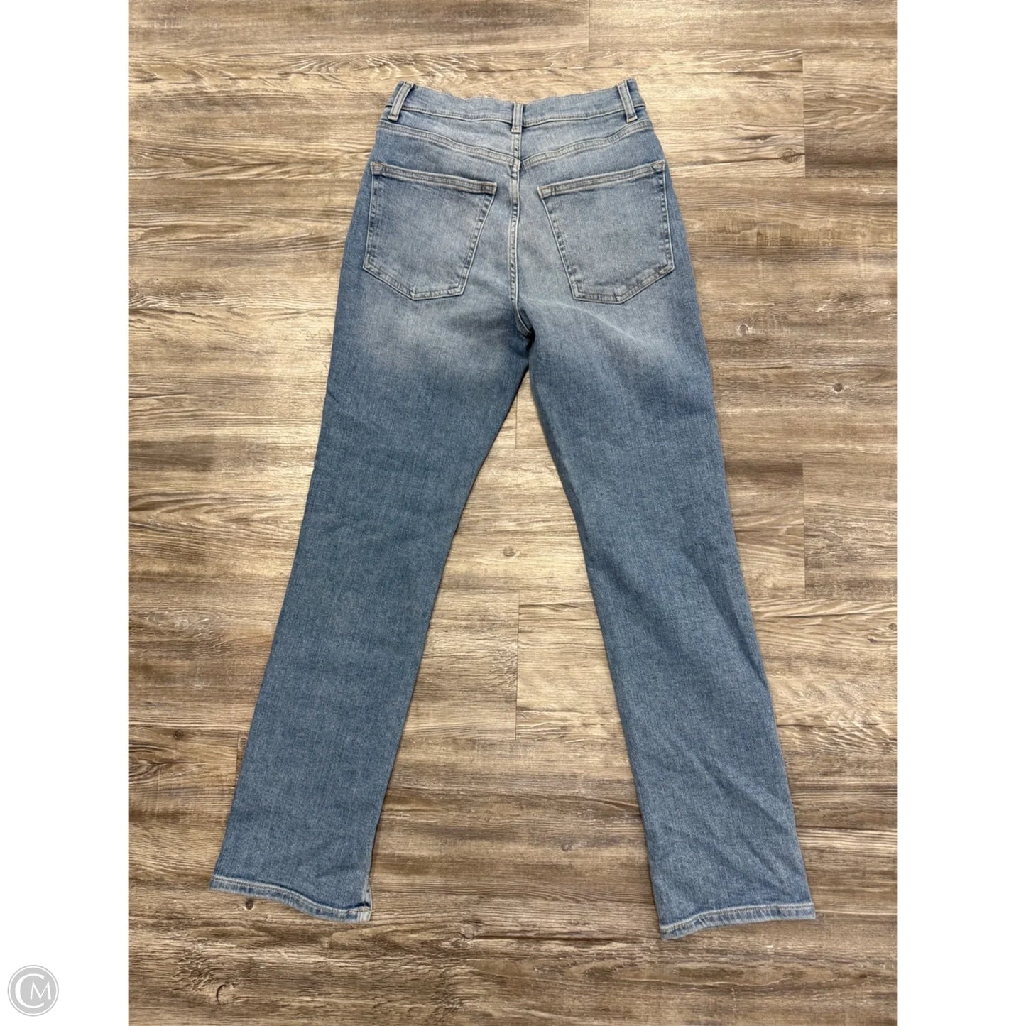 Jeans Straight By Warp+Weft In Blue Denim, Size: 2