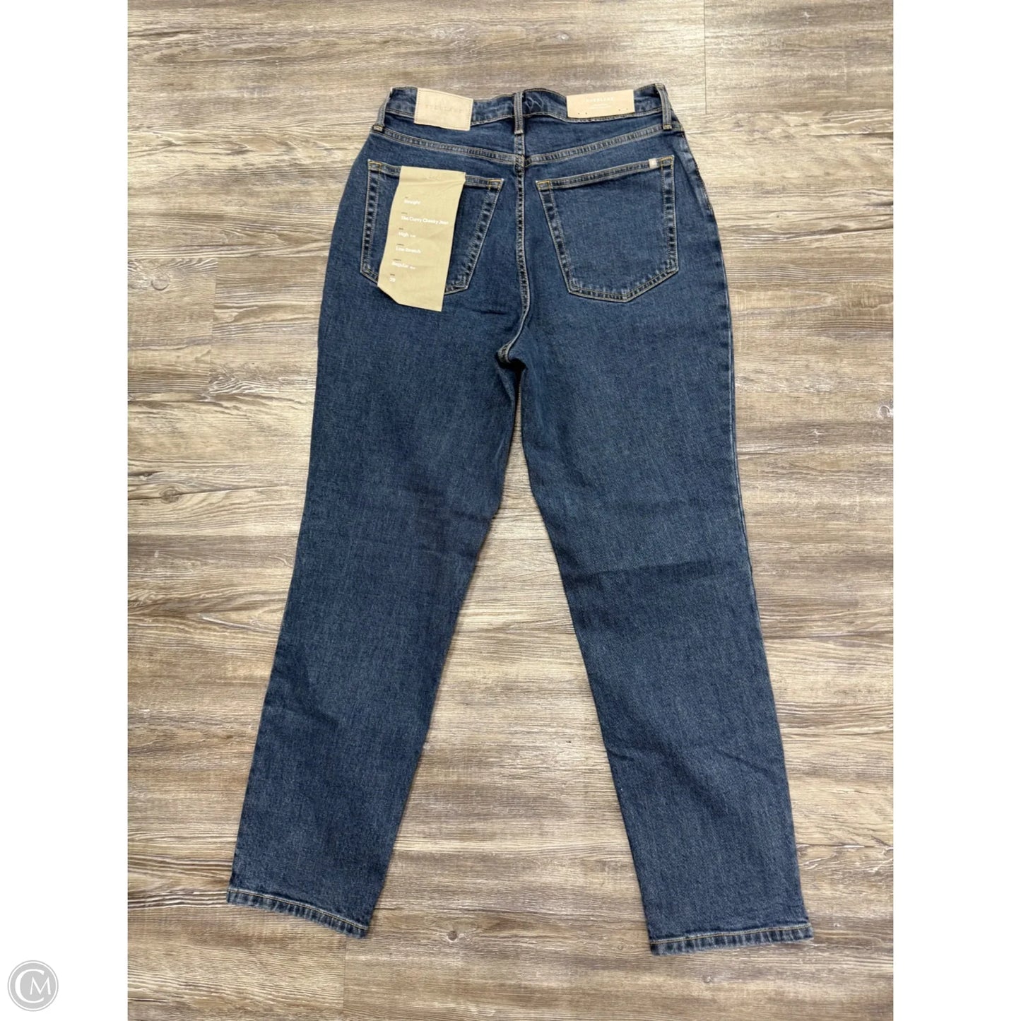 Jeans Straight By Everlane In Blue Denim, Size: 8