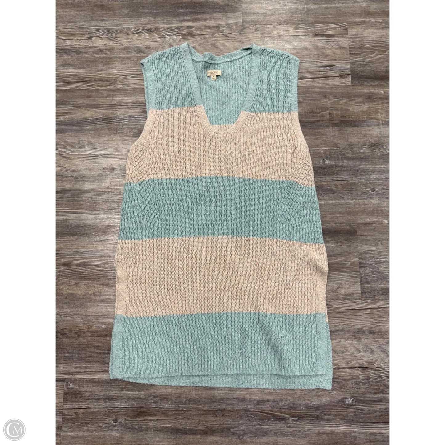 Tunic Sleeveless By Pilcro In Blue & Tan, Size: M