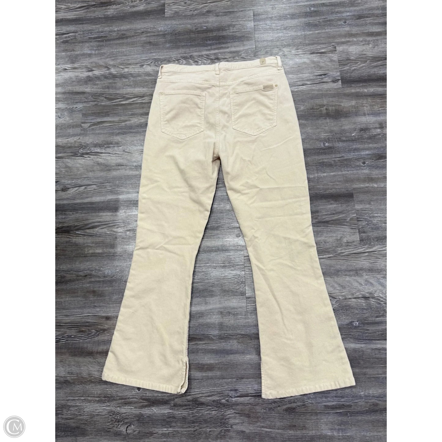 Pants Designer By 7 For All Mankind In Cream, Size: 12