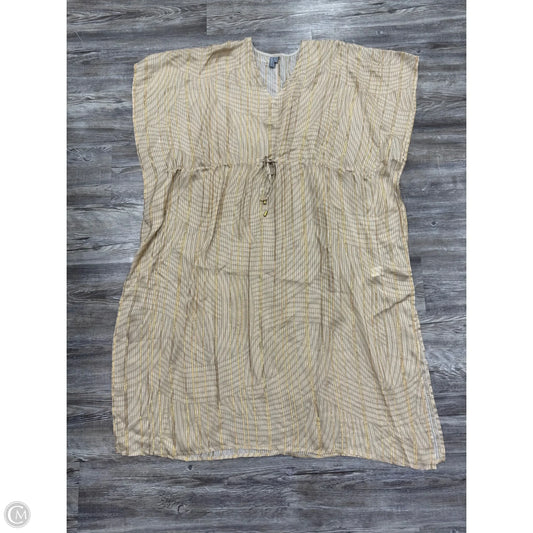 Dress Casual Maxi By Anthropologie In Gold & Tan, Size: Osfm