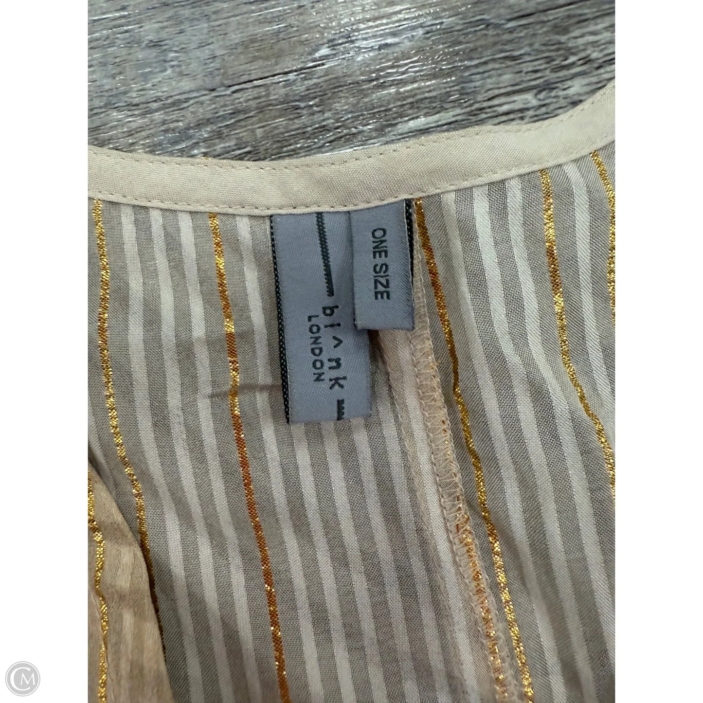 Dress Casual Maxi By Anthropologie In Gold & Tan, Size: Osfm