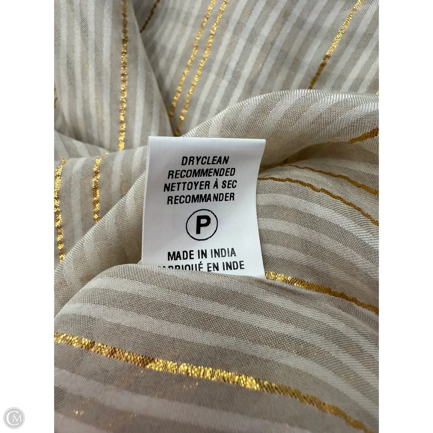 Dress Casual Maxi By Anthropologie In Gold & Tan, Size: Osfm