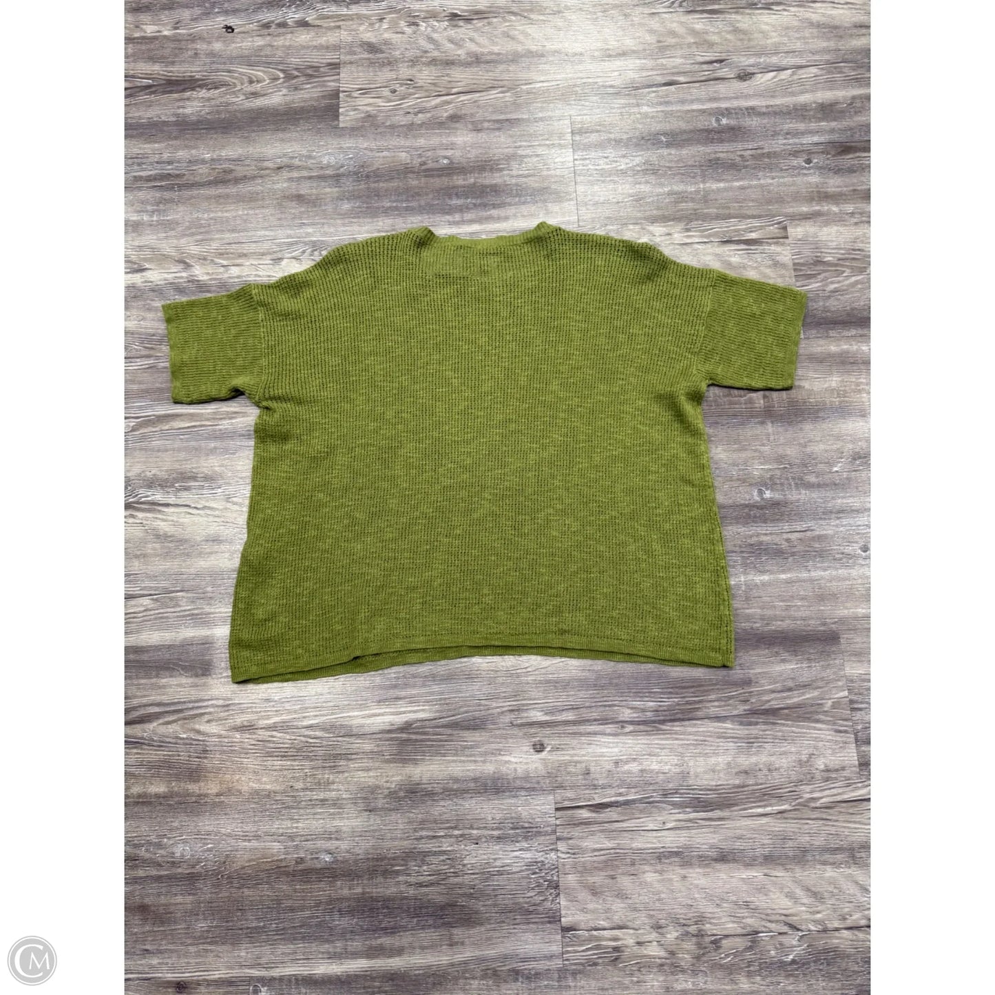 Top Short Sleeve By Eileen Fisher In Green, Size: Xs