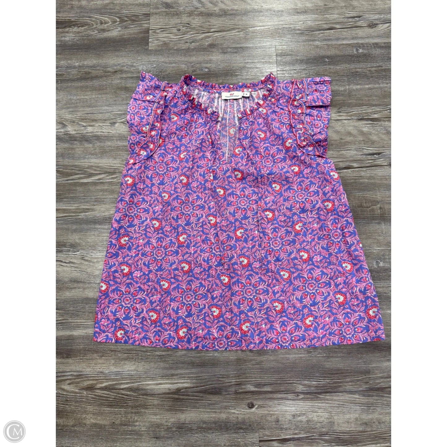Top Short Sleeve By Vineyard Vines In Purple, Size: M