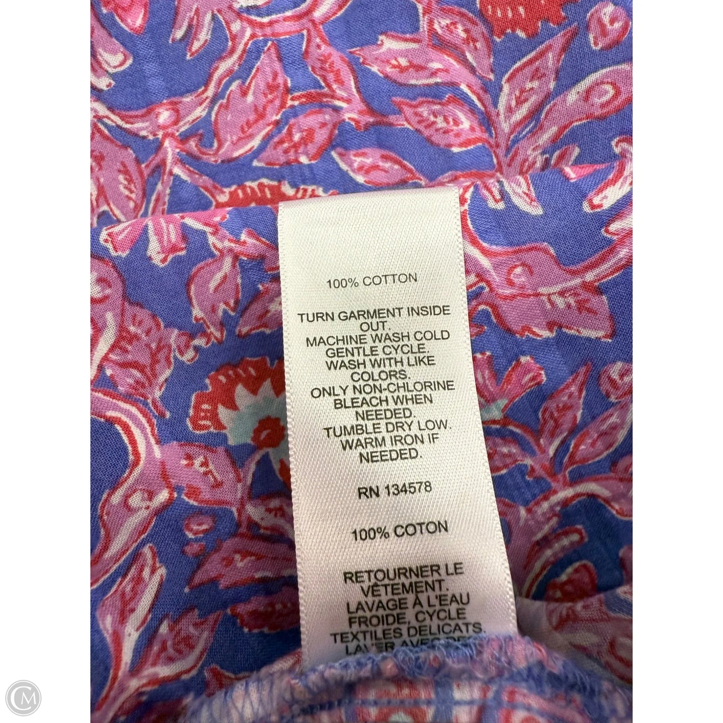 Top Short Sleeve By Vineyard Vines In Purple, Size: M