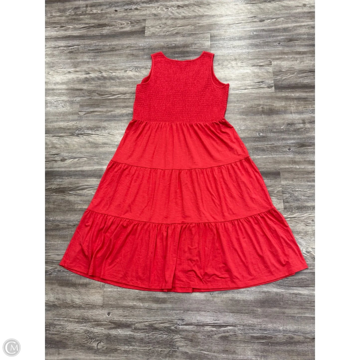Dress Casual Midi By J. Jill In Red, Size: Mp