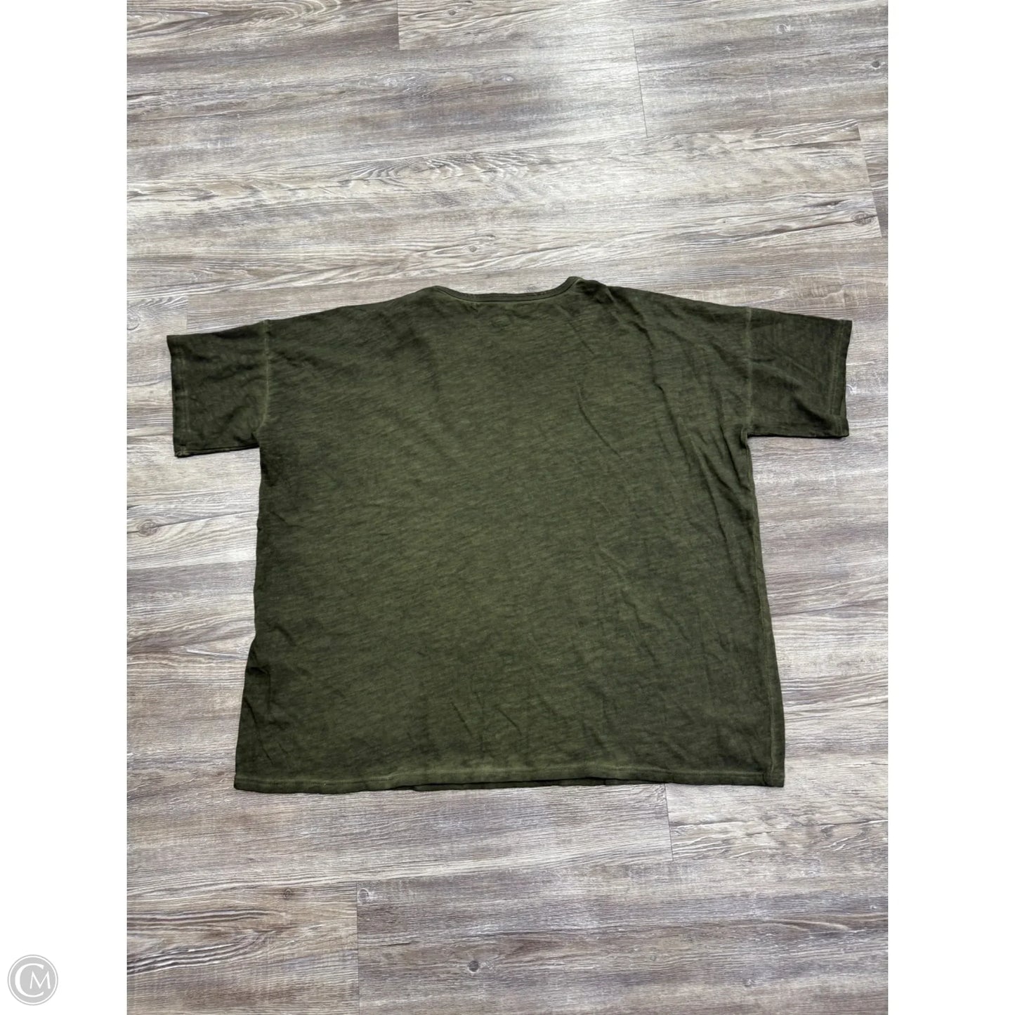 Top Short Sleeve By Eileen Fisher In Green, Size: Xs