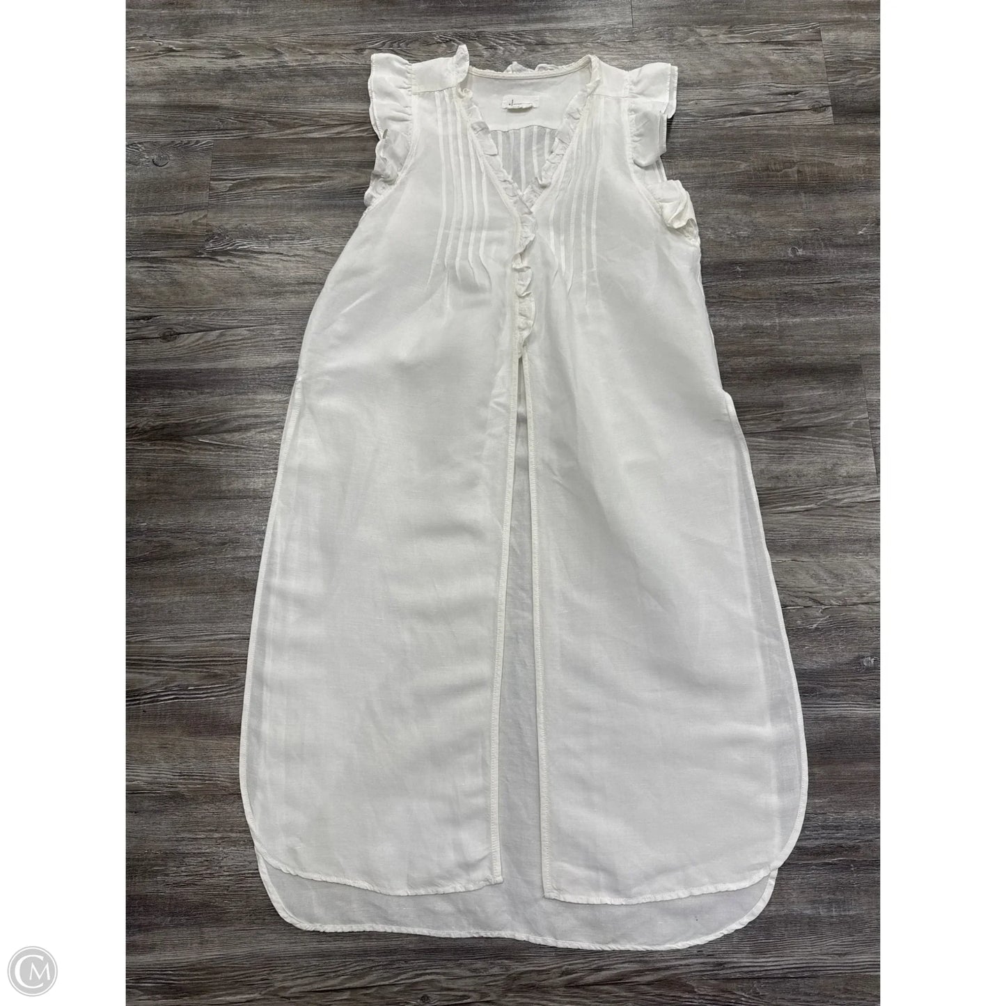 Tunic Sleeveless By Anthropologie In White, Size: S