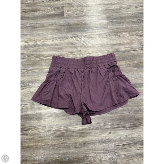 Athletic Shorts By Free People In Purple, Size: Xl
