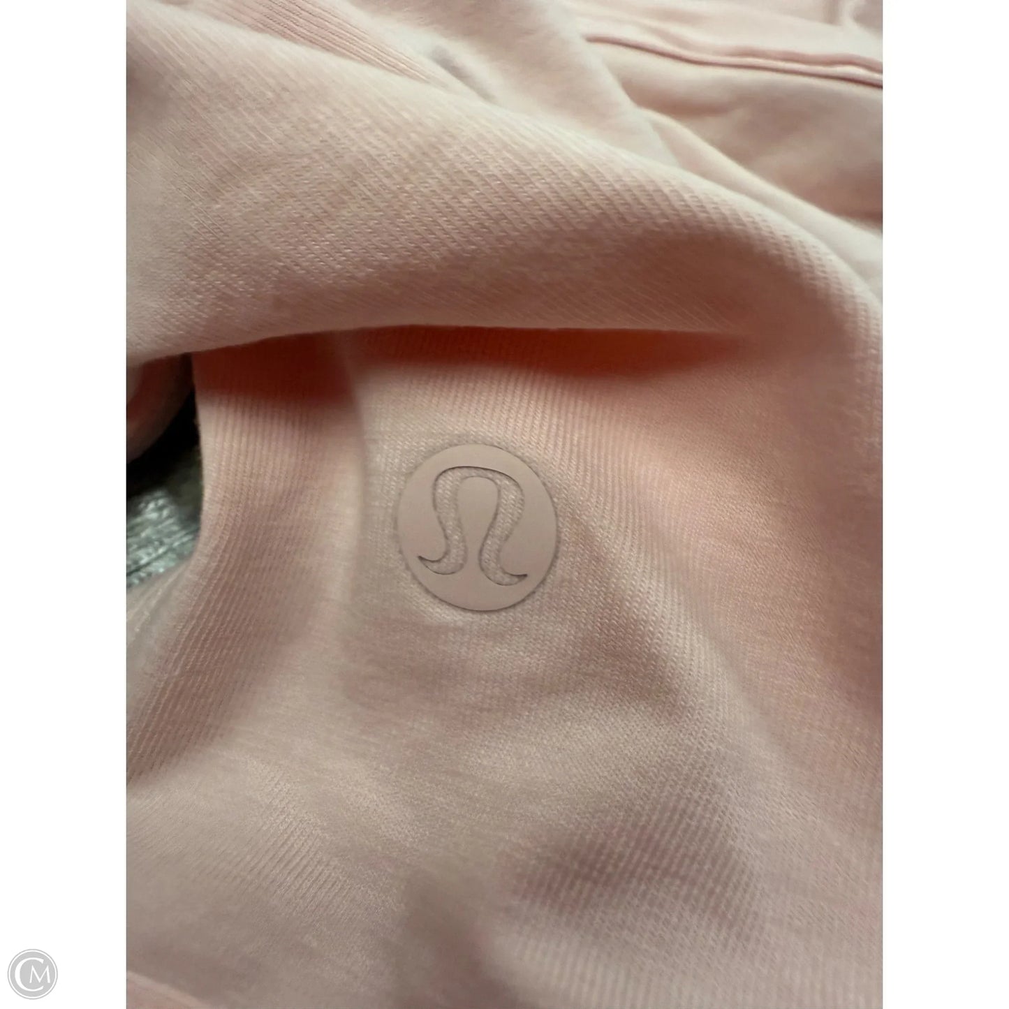 Athletic Top Short Sleeve By Lululemon In Pink, Size: L