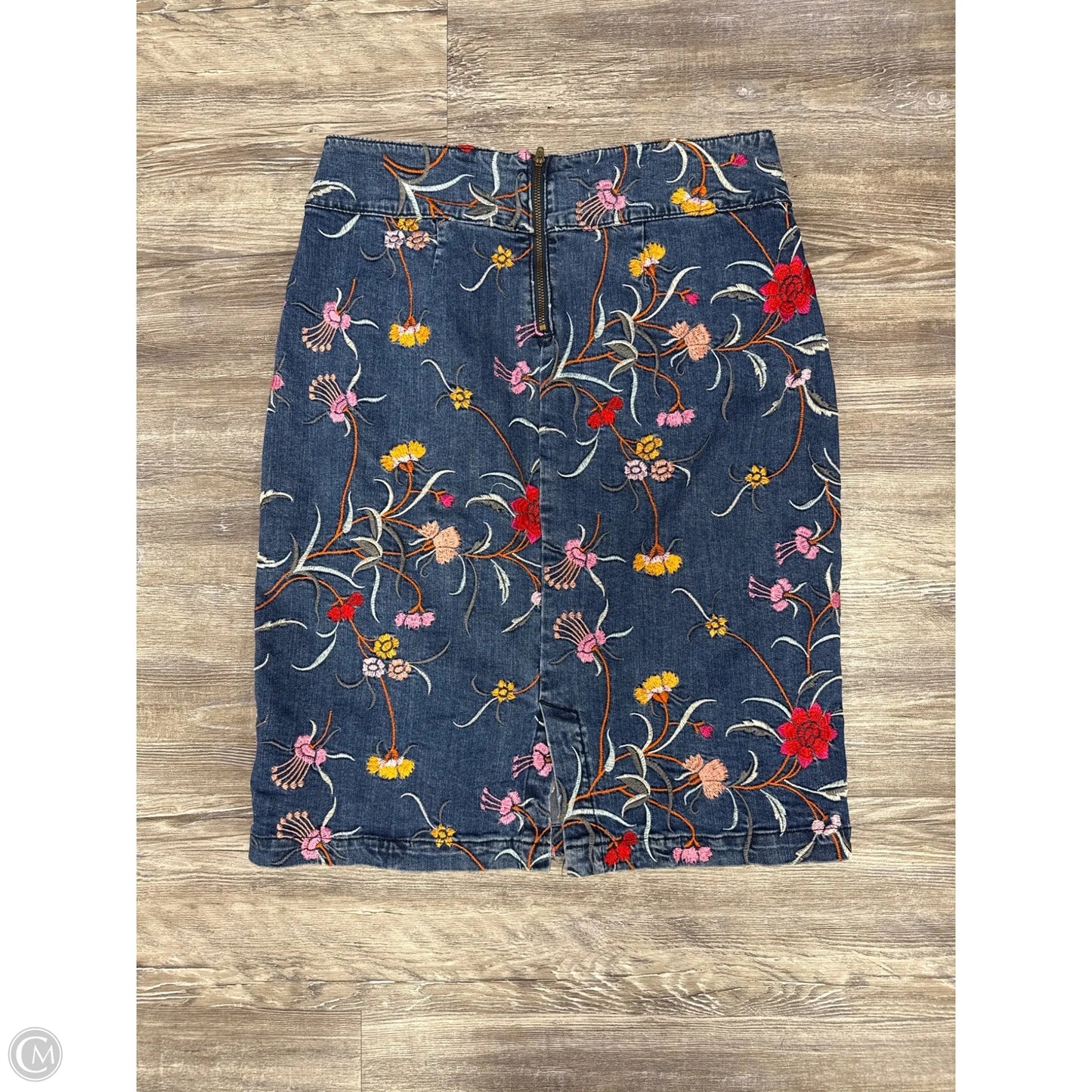 Skirt Midi By Maeve In Blue Denim, Size: 8p