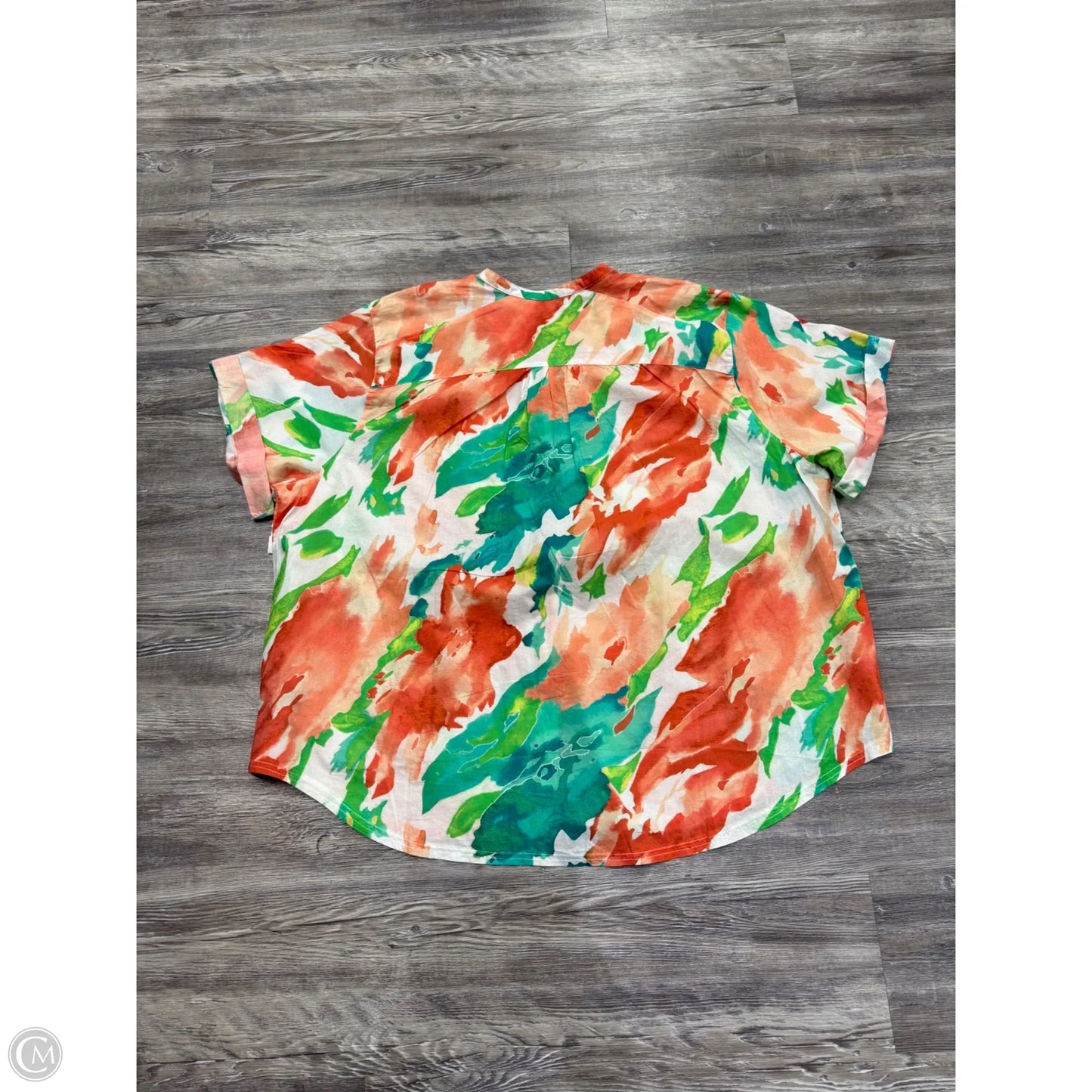 Top Short Sleeve By Not Your Daughters Jeans In Red, Size: 3x