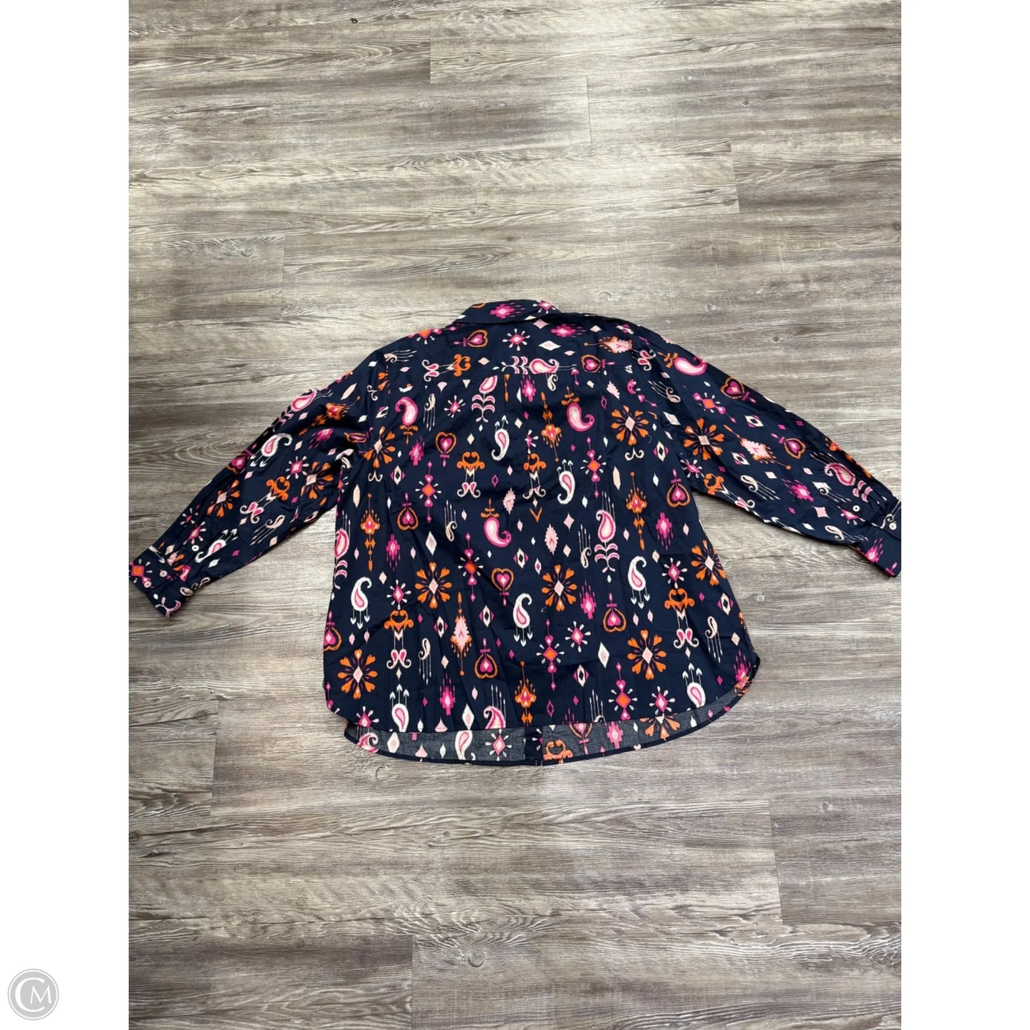 Top Long Sleeve By Talbots In Navy, Size: 3x