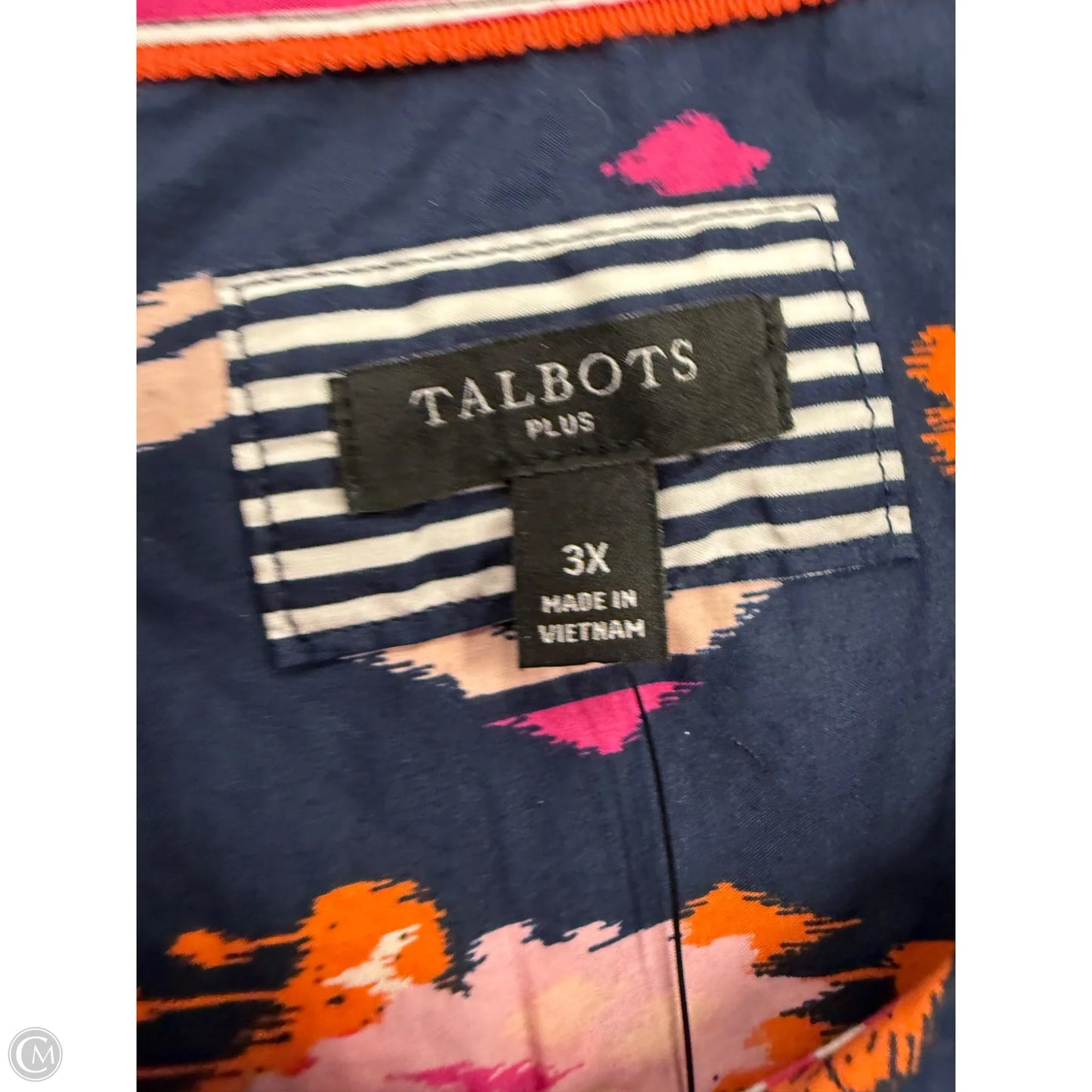 Top Long Sleeve By Talbots In Navy, Size: 3x