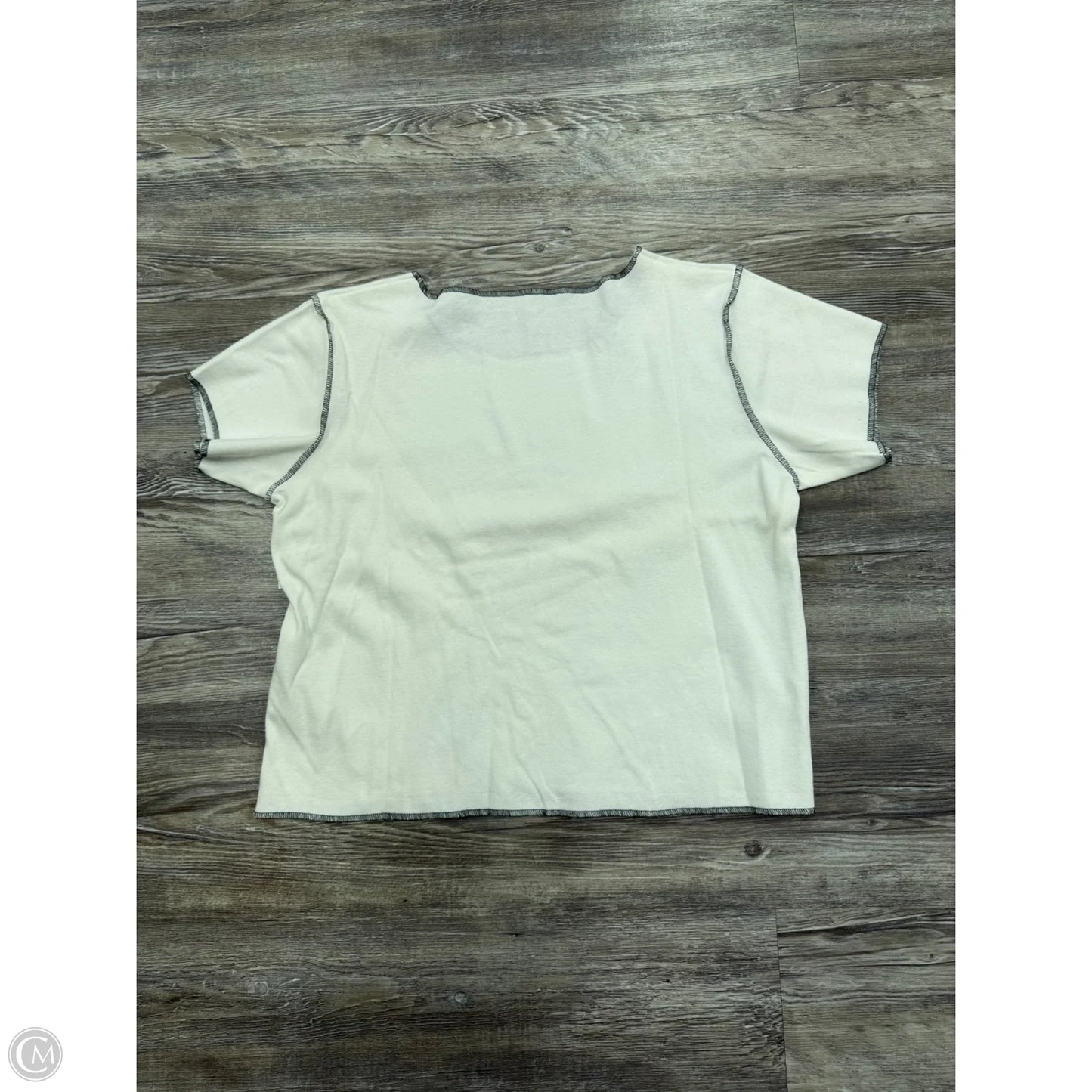 Athletic Top Short Sleeve By Fitigues In White, Size: M