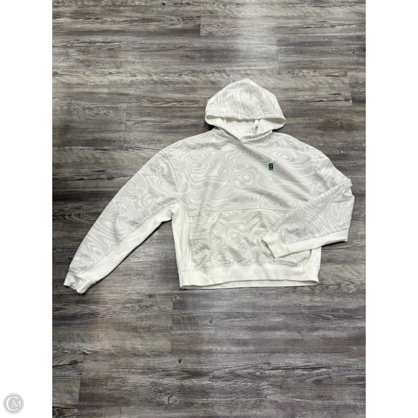 Athletic Sweatshirt Hoodie By Nike Apparel In White, Size: M