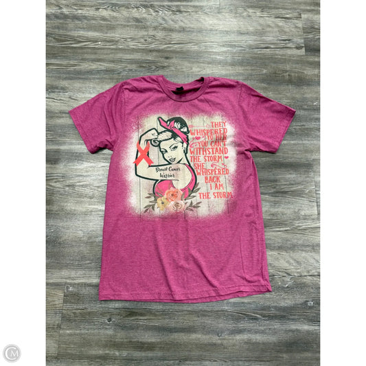 Top Short Sleeve By Clothes Mentor In Pink, Size: S