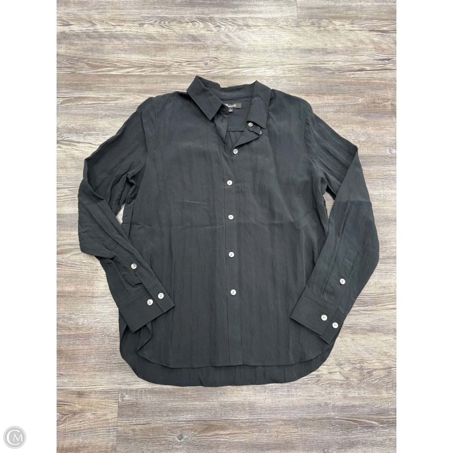 Top Long Sleeve By Madewell In Black, Size: S