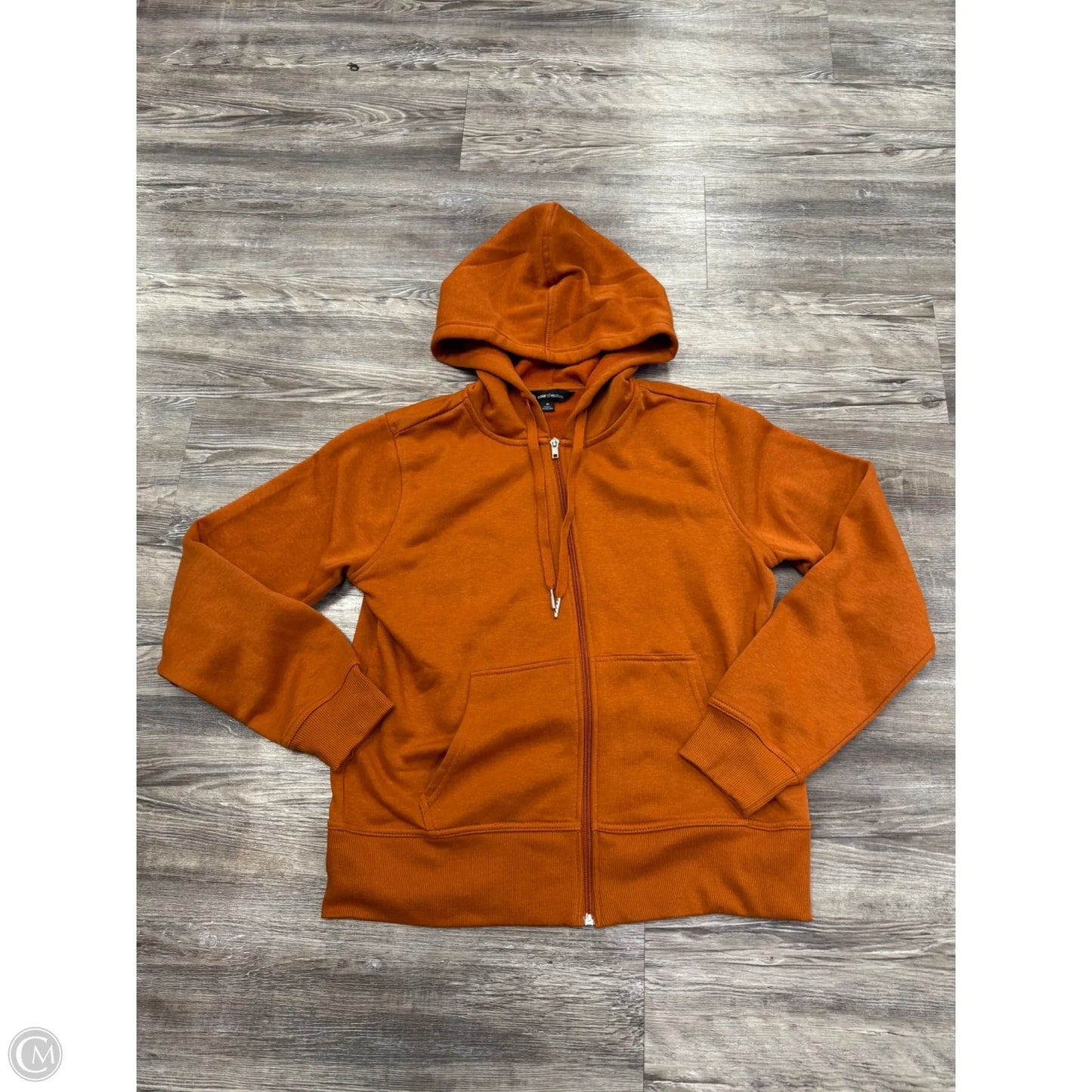 Athletic Jacket By Ease of Mind In Orange, Size: M