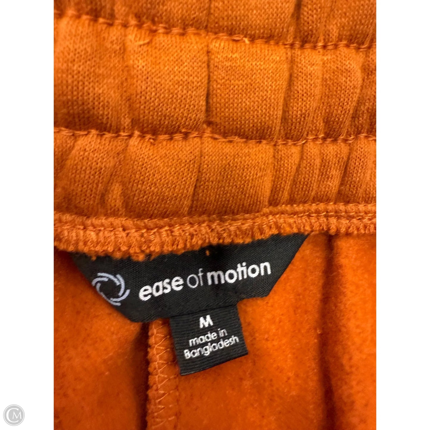 Athletic Pants By Ease of Mind In Orange, Size: M