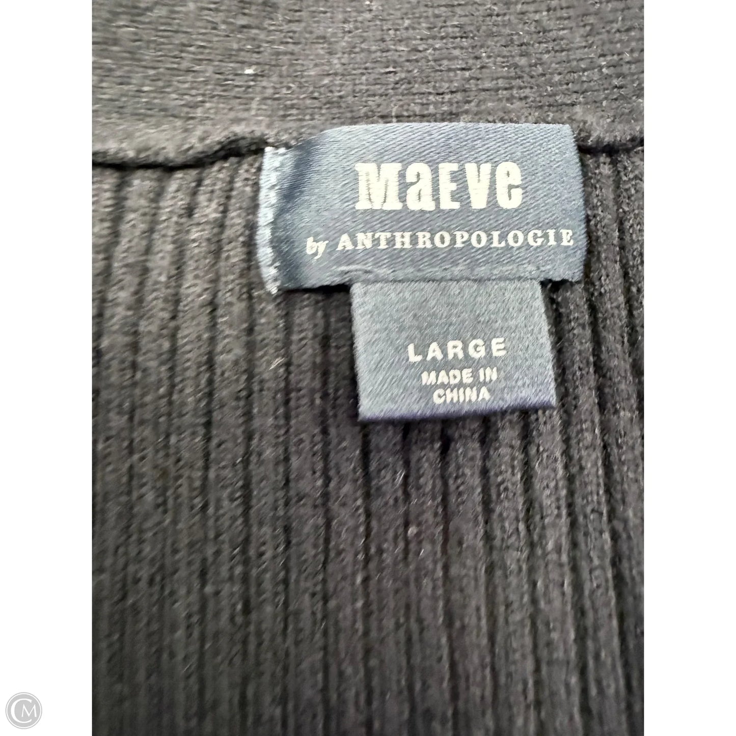 Sweater Cardigan By Maeve In Black, Size: L